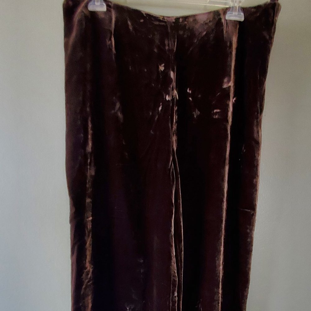 WD-NY Brown Velvet Skirt